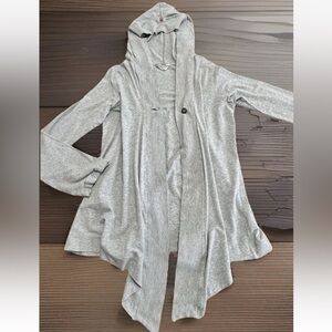 HardTail Hoodie Cardigan Gray Cotton ~ Lightweight Shirt Jacket
